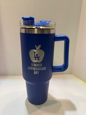 Blue Dodger Travel Metal Cup Dodgers Teacher Appreciation With Logo Apple New